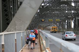 Traversée du pont de Québec