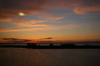 Couché de soleil sur la baie des chaleurs